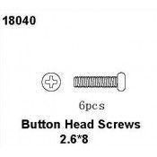 Button Head Screws 2.6*8, RCPRO 1/18 MT
