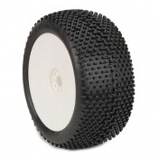 1/8 Truggy Evo I-Beam SSLW Tire Prmnt White (2) by AKA SRP $119.65