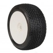 1/8 Truggy Evo Cityblock SSLW Tire Prmnt White (2) by AKA SRP $119.65