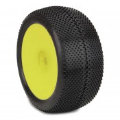 1/8 Truggy Evo Gridiron MLW Tire Prmnt Yellow (2) by AKA SRP $119.65