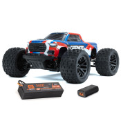 1/18 GRANITE GROM MEGA 380 Brushed 4X4 Monster Truck RTR with Battery & Charger, Blue by ARRMA SRP $299.01