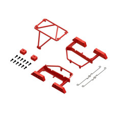 Desert Truck Body Roll Cage Set (Red) - GROM SRP $19.77