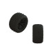 dBoots 'FORTRESS' Tire Set Glued (Black) (2 Pairs) Grom