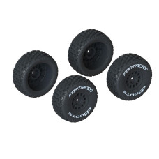 dBoots 'FORTRESS' Tire Set Glued (Black) (2 Pairs) SRP $39.54