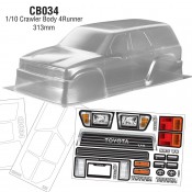 1/10 Crawler Body Toyota 4Runner, WB 313mm Width 210mm