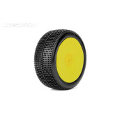 STING:1/8Buggy/Dish/Yellow Rim/Ultra Soft/Glued MTD Tires (2) by Jetko