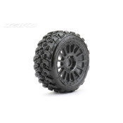 1/8 Buggy EX-KING COBRA/Radia Rim/Black/Medium Soft/Glued/Belted MTD Tires (2) by Jetko SRP $61.58