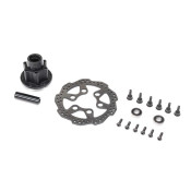 Complete Front Hub Assembly: Promoto-MX Incl Disc, Axle Spacer, Bearings and Screws by LOSI