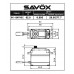 Savox HV STD size 21kg/cm, Black, Coreless Digital Servo, 0.095 sec, 7.4V 62g, 40.3x20x37.2mm