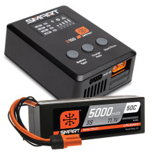 Smart Powerstage Surface Bundle: 5000mAh 3S 50C LiPo Battery (IC5) / 100W S100 Charger SRP $177.32