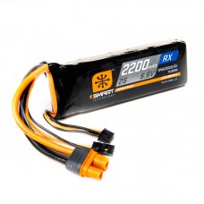 2200mAh 2S 6.6V Smart LiFe Receiver Battery; IC3 by Spektrum