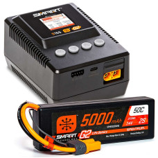 Smart Powerstage: 5000mAh 2S LiPo & S155 Charger by Spektrum SRP $239.89