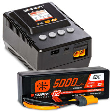 Smart Powerstage 3S Surface Bundle: G2 5000mAh 3S LiPo IC5 & S155 Charger by Spektrum SRP $277.90