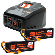 Smart Powerstage 4S Surface Bundle: (2) G2 5000mAh 2S LiPo IC5 & S2100 Charger by Spektrum SRP $576.37