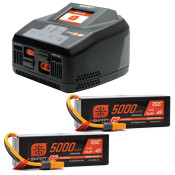 Smart Powerstage 8S Surface Bundle: (2) G2 5000mAh 4S LiPo IC5 Battery & S2100 Charger by Spektrum SRP $740.04