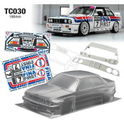 1/10 BMW E30 W/3D Wing and Grille 190mm FINA Decal Sheet