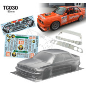 1/10 BMW E30 W/3D Wing and Grill 190mm Jägermeister Decal Sheet