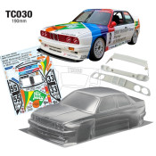 1/10 BMW E30 W/3D Wing and Grille 190mm Mr Juicy Decal Sheet