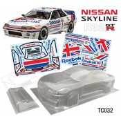 1/10 Nissan Skyline R32 GTR 190mm Reebok Decal Sheet