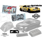 1/10 Nissan GTR R33, 190mm Pennzoil Decal Sheet