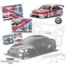 1/10 Alfa Romeo 155 V6 TI, 190mm Martini Decal Sheet