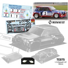 1/10 RENAULT 5 GT Group b Rally 190mm Philips Decal Sheet Team C