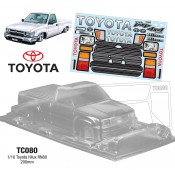 TC080 1/10 1995 Toyota Hilux Single Cab RN80, 200mm Wide, WB 258mm