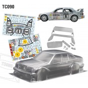 1/10 Benz 190E W/3D Print Rear Wing, Mirrors 190mm Berlin  Decal Sheet