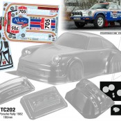 1/10 Porsche Rally 1982, 190mm Rothmans Decal