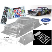 1/10 Hoonicorn Ken Block, 200mm US Flag bonnet Decal Sheet