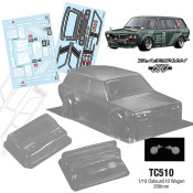 1/10 Datsun510 Wagon, 200mm, WB 258mm W/Light Buckets and Mirrors GReady Decal SRP $120.63