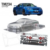 TM234 1/10 Mini Nissan R34 GTR, WB 210mm, Width 265mm