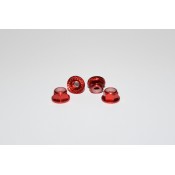 Red M4 Aluminum Knurled And Flanged Locknut SRP $11.51