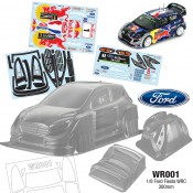 WR001 1/8 Ford Fiesta WRC Redbull Decal Sheet fit HPI WR8 300mm Wheelbase, 227mm Wide