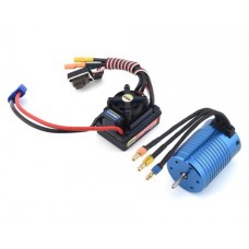 1/10 4-Pole 4000kv Brushless Motor & 70Amp ESC Combo 2-3s Lipo, Pre Wire 3.5mm Motor plugs and EC3 Battery Plug by Onyx